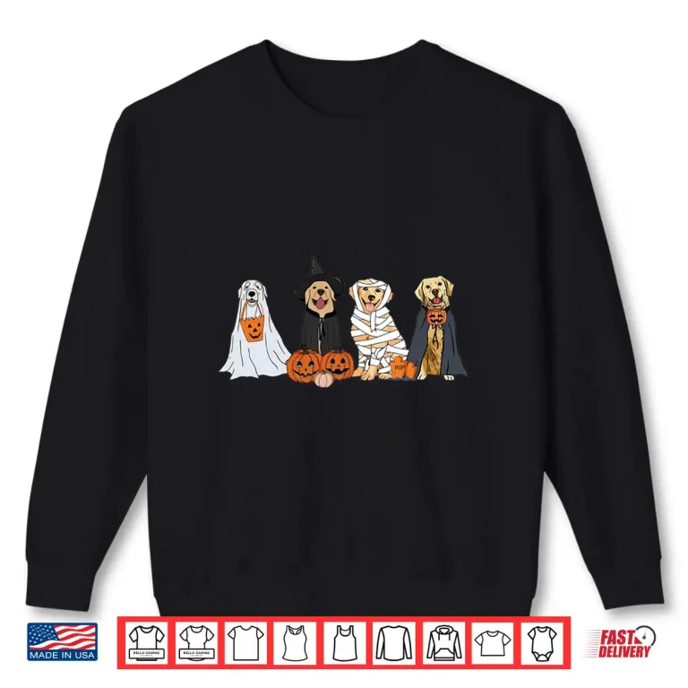 Sweatshirt Golden Retriever In Ghost Golden Retriever Ghost Dogs Shirt