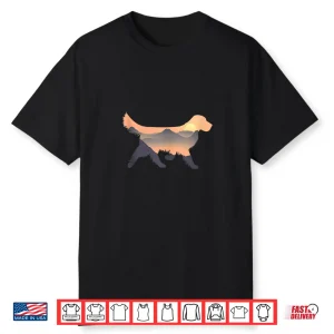 Golden Retriever Silhouette Golden Retriever Lovers Shirt