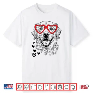 Golden Retriever Valentines Day Dog Pet Lover Shirt