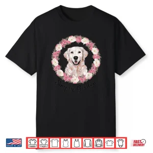 White English Cream Golden Retriever Cute Simply Golden Shirt