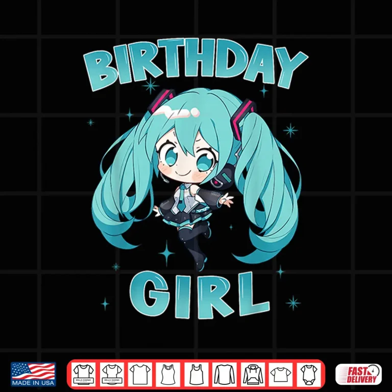 Design Birthday Girl Anime Girl I Love Music Anime and Manga Shirt