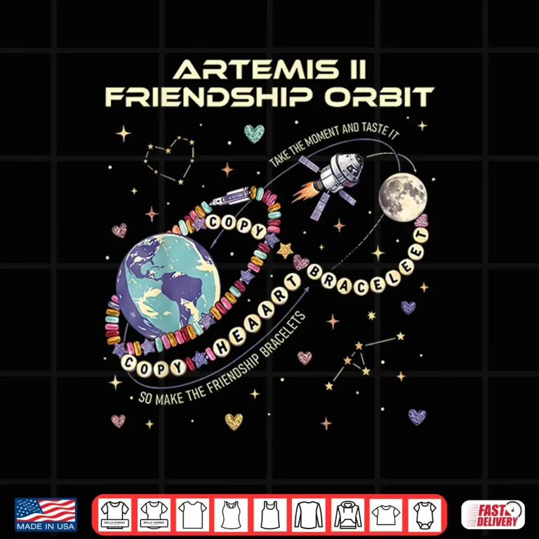Design Copy Heart Copy Bracelet Funny Artermis II Friendship Shirt