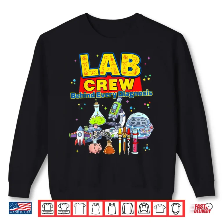 Sweatshirt Lab Crew Cute Science Laboratory Diagnostic Lab Week 2026 Shirt
