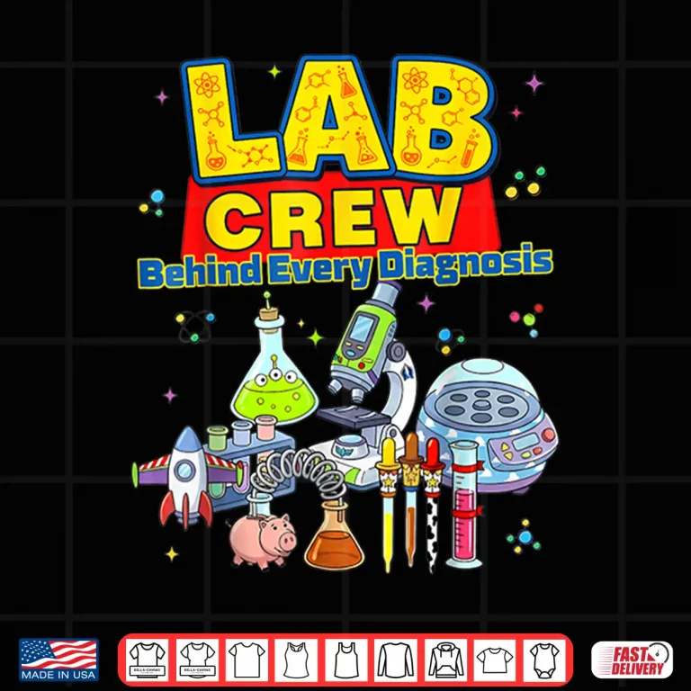 Design Lab Crew Cute Science Laboratory Diagnostic Lab Week 2026 Shirt