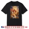 Trump As Jesus Patriotic Graphic Shirt