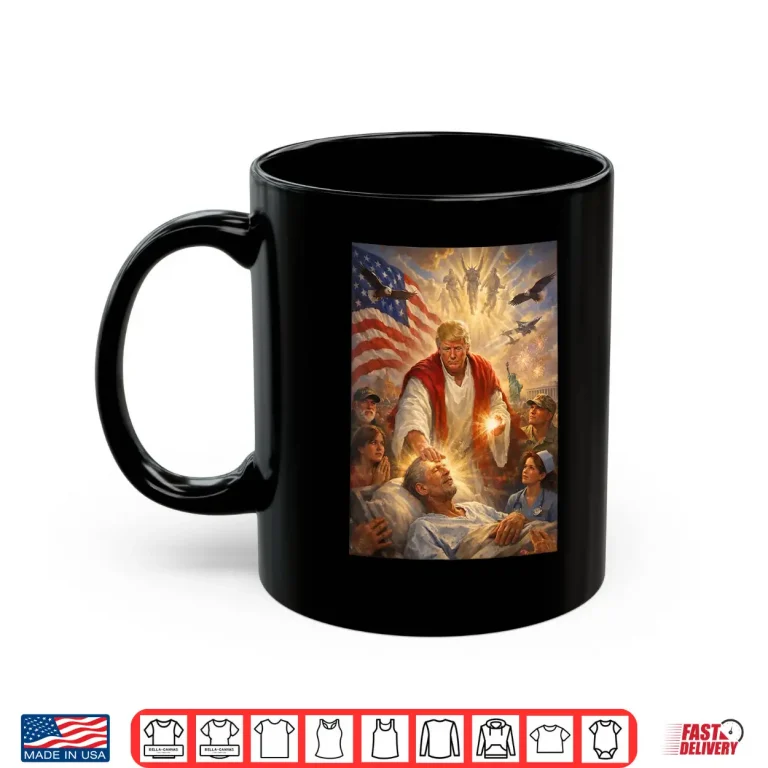 Mug Trump as Jesus Patriotic Graphic Shirt