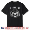 Gothic Black Cat Skull Minimalist Humor If I Fits I Sit Shirt