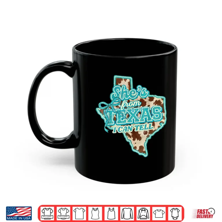 Mug Shes from Texas I Can Tell Retro Vintage Cowgirl Women Shirt