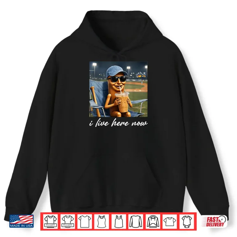 Hoodie Tung Sahur Watching Baseball Funny Brainrot Tailgate Meme Shirt