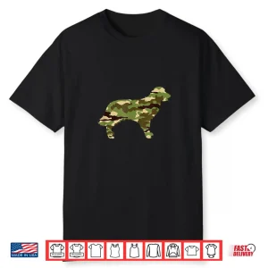 Golden Retriever Camo Camouflage Dog Lover Shirt