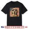 Golden Retriever Dog Patriotic Fourth Of July Professional Graphic Shirt