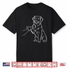 Human And Dog Paw Fist Bump Dog Lover Golden Retriever Shirt