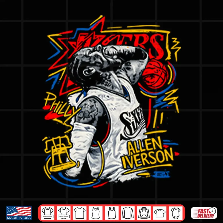 Design Allen Iverson Philadelphia 76ers Shirt