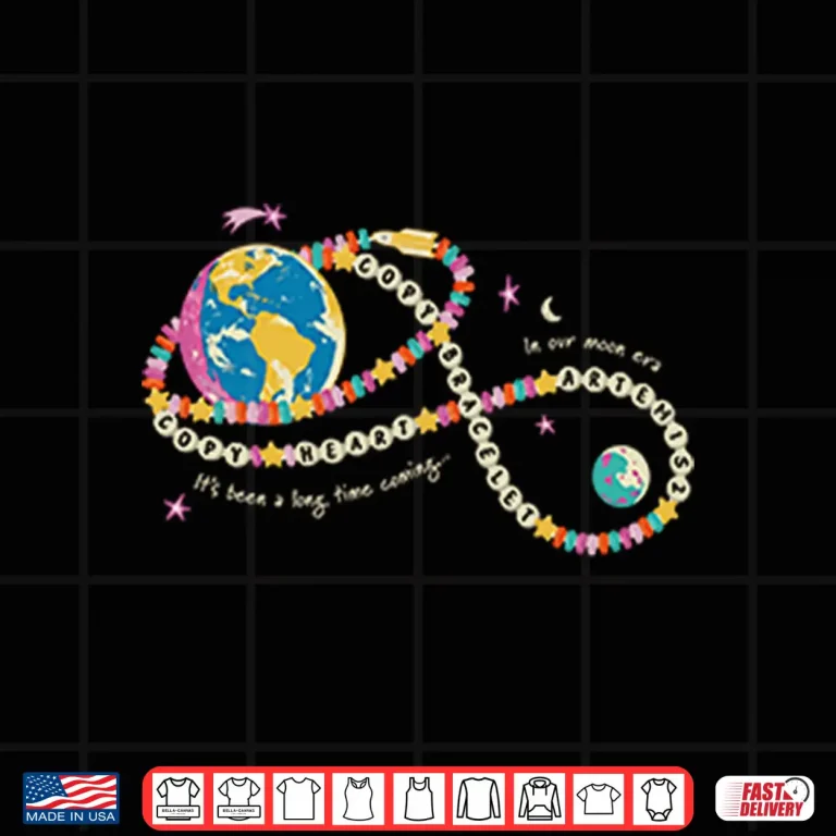 Design Copy Heart Copy Bracelet Artemis II NASA Mission Shirt