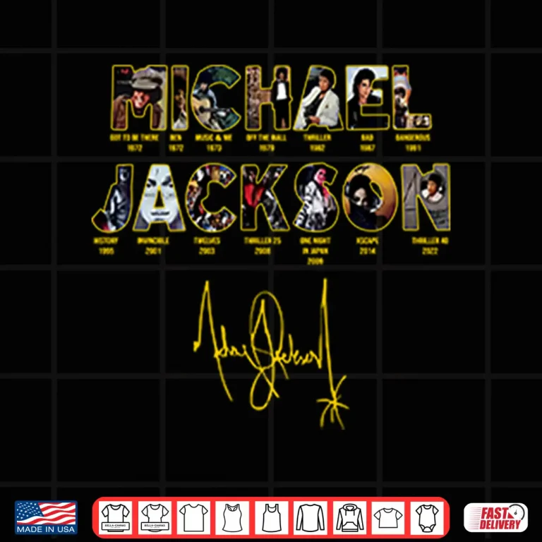 Design Michael Jackson 90s Retro Graphic Shirt