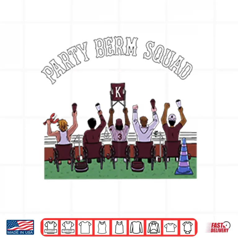 Design Party Berm Squad Mississippi State Bulldogs Baseball Shirt
