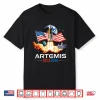 Artemis Ii 2026 Us Flag Rocket Launch Space Exploration Shirt