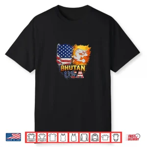 Bhutan Usa Map Printed Shirt
