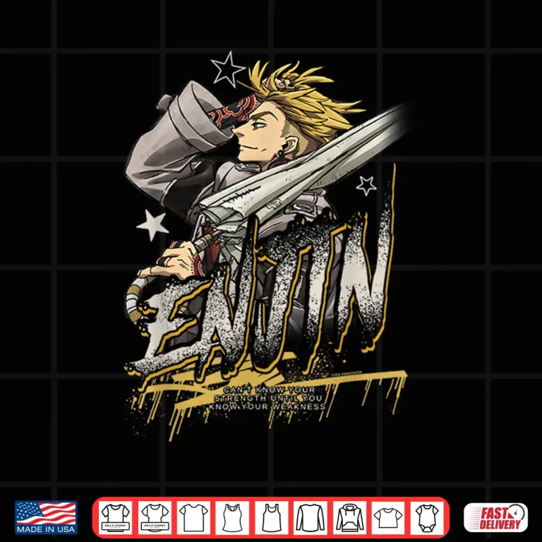 Design Enjin Portrait Outline with Stars Anime Shirt
