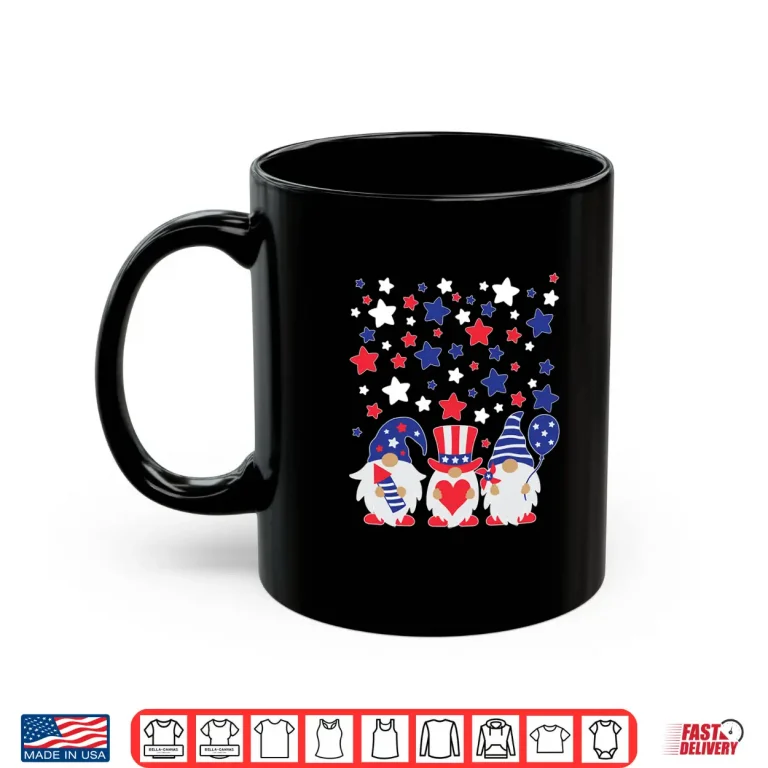Mug Gnomes July 4th Red White and Blue Shirt