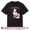 Kids 2Nd Birthday Girl Coquette Bow This Silly Goose Is Two Shirt