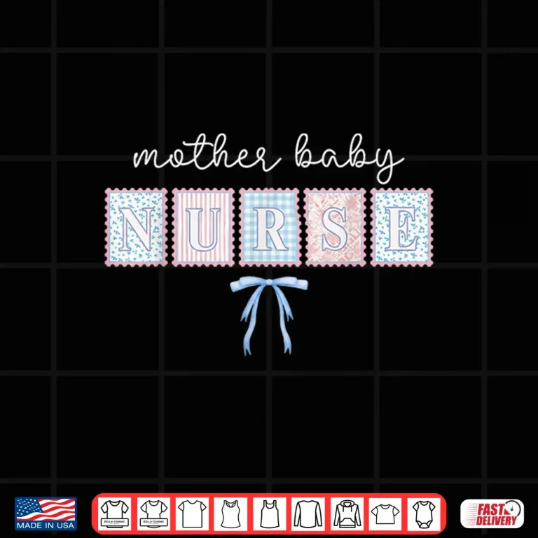 Design Mother Baby Nurse Cute Coquette Stethoscope Bow Medical Shirt