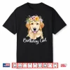Dog Birthday Girl Golden Retriever Birthday Party Outfit Shirt