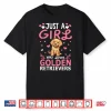 Dog Girls Women Just A Girl Who Loves Golden Retriever Shirt