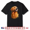 Golden Retriever Dog Graphic Pet Artwork Golden Retriever Shirt