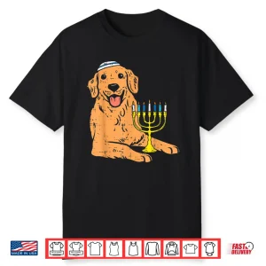 Jewish Golden Retriever Dog Hanukkah Pajamas Chanukah Pjs Shirt