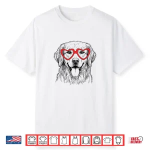 Valentine’S Golden Retriever Cute Funny Dog Shirt