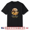 Womens Golden Retriever Mom Vintage Flowers Floral Dog Mom Shirt
