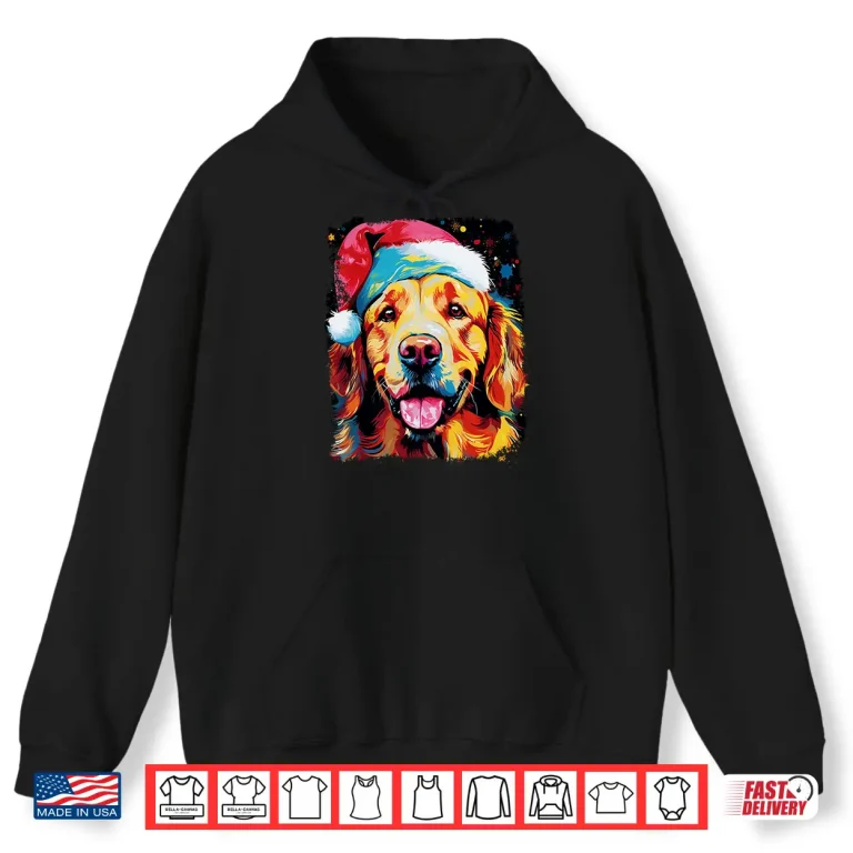Hoodie Christmas Golden Retriever Shirt