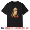 Christmas Tree And Funny Santa Golden Retriever Christmas Shirt