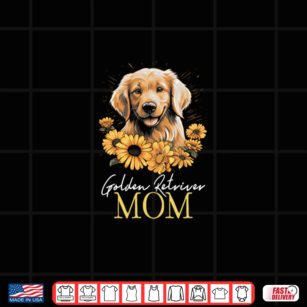 Golden Retriever Mom Vintage Flowers Floral Dog Mom Shirt Golden Retriever Mom Vintage Flowers Floral Dog Mom Shirt