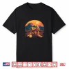 Golden Retriever With Retro Sunset Sunglasses Vintage Gifts Shirt