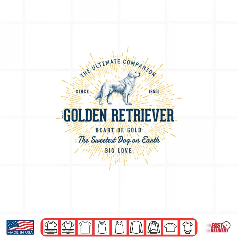 Design Retro Styled Golden Retriever Vintage Shirt