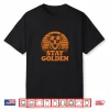 Stay Golden Retriever Retro Dog Sunglasses Funny Cool Pet Shirt