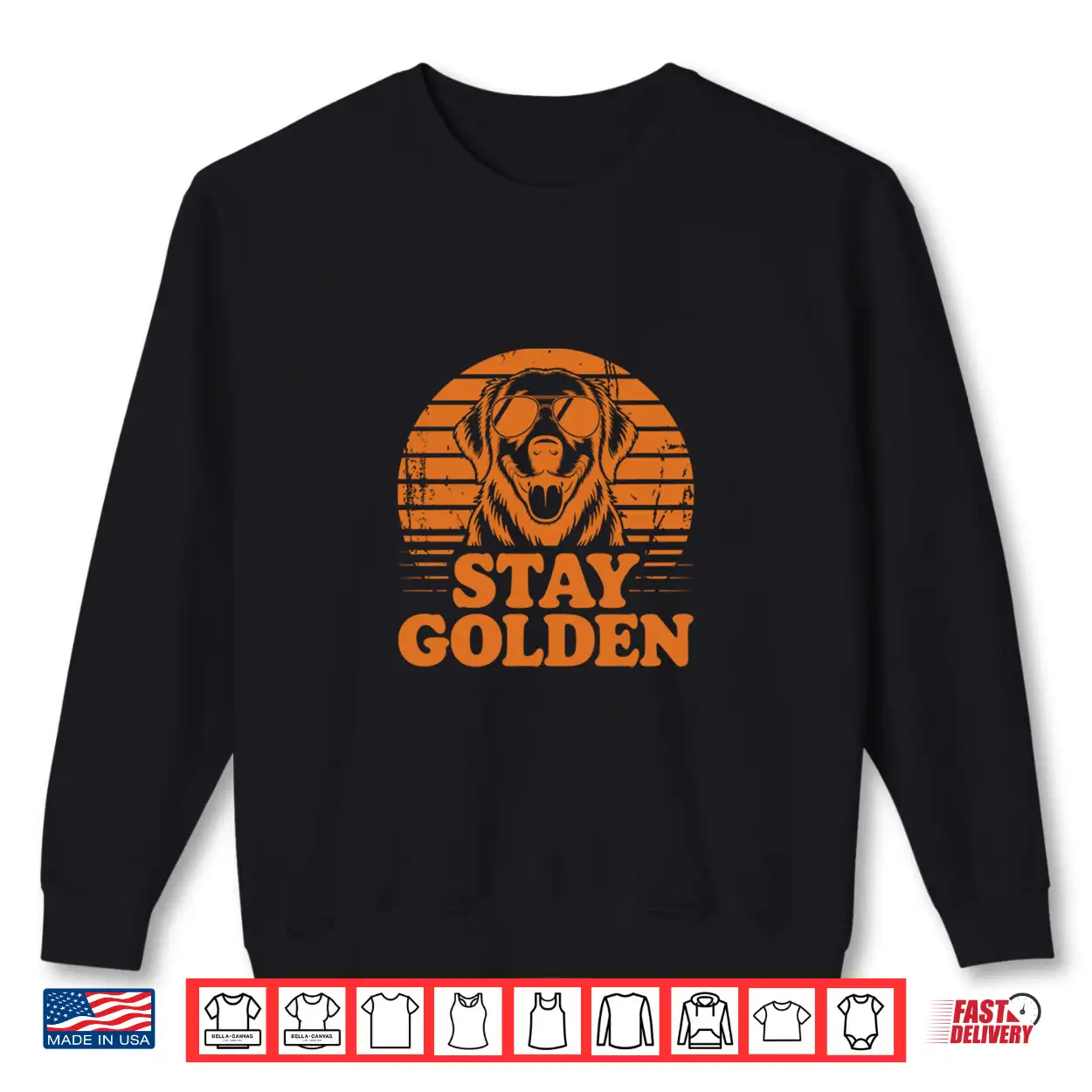Stay Golden Retriever Retro Dog Sunglasses Funny Cool Pet Shirt Stay Golden Retriever Retro Dog Sunglasses Funny Cool Pet Shirt