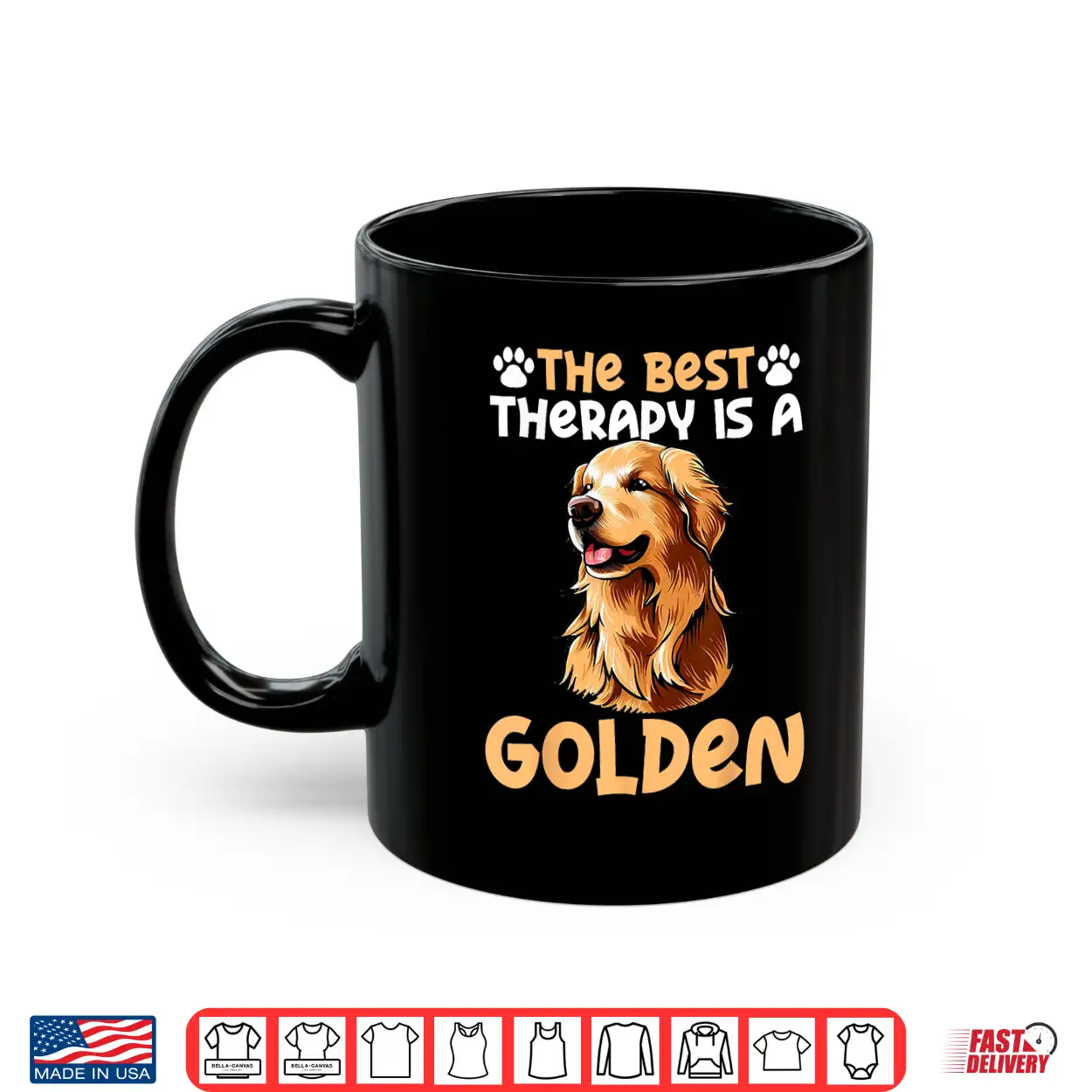 The Best Therapy Is A Golden Retriever Dog Lovers Shirt The Best Therapy Is A Golden Retriever Dog Lovers Shirt