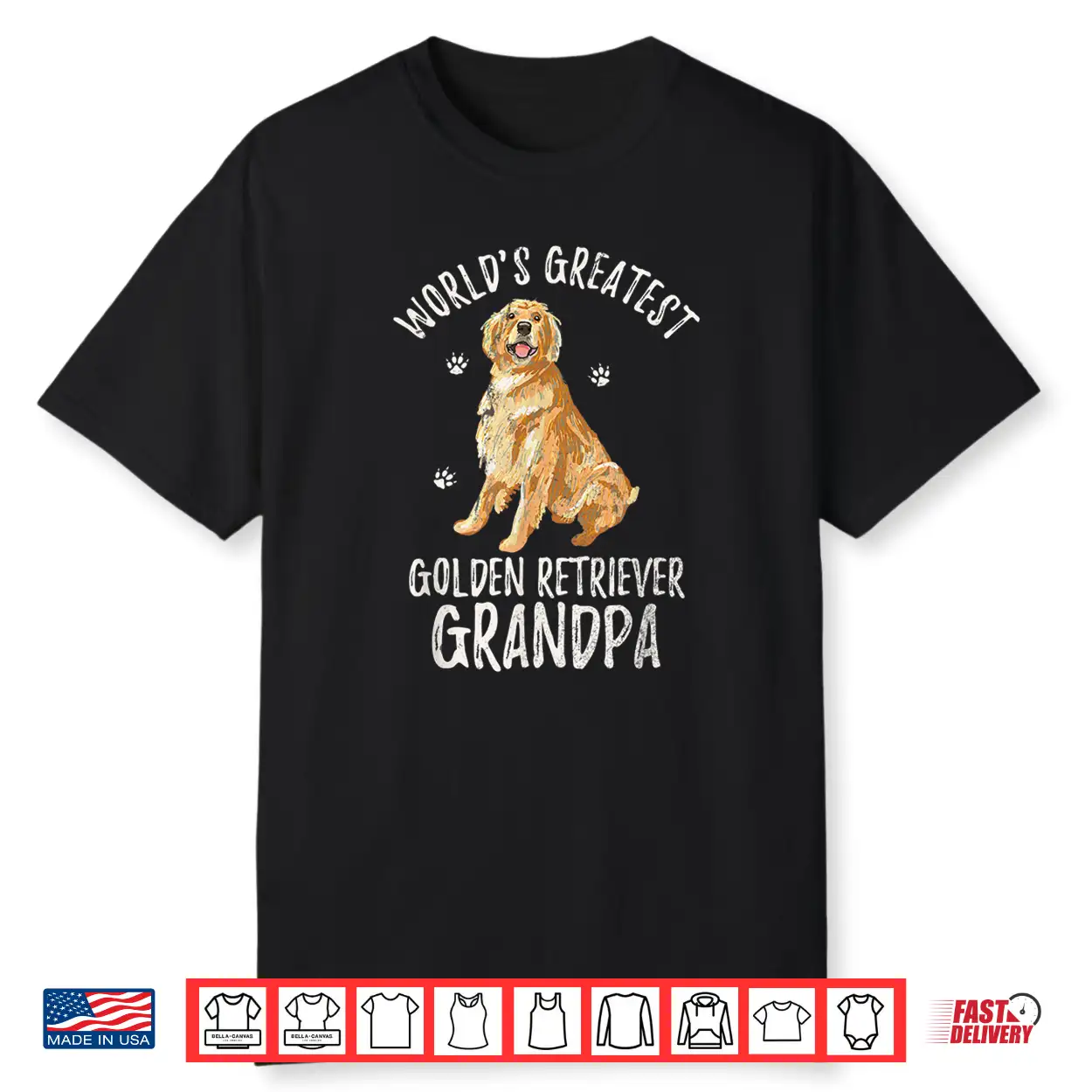 World’S Greatest Golden Retriever Grandpa Funny Dog Lover Shirt World’S Greatest Golden Retriever Grandpa Funny Dog Lover Shirt