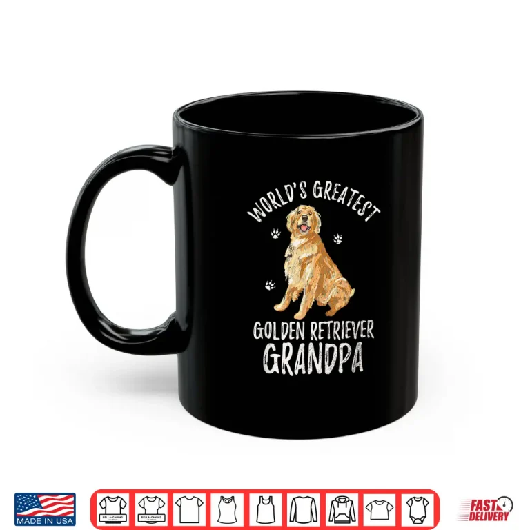 World'S Greatest Golden Retriever Grandpa Funny Dog Lover Shirt 3 Mug Worlds Greatest Golden Retriever Grandpa Funny Dog Lover Shirt