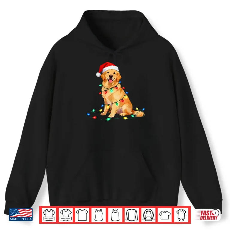 Christmas Golden Retriever Santa Hat Xmas Dog Mom Pet Lover Shirt 1 Hoodie Christmas Golden Retriever Santa Hat Xmas Dog Mom Pet Lover Shirt