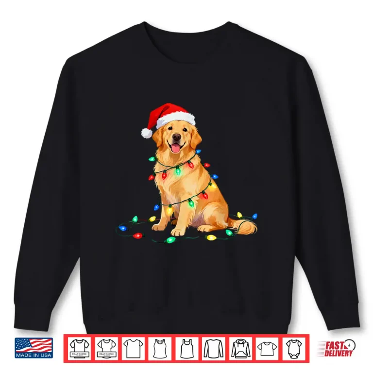 Christmas Golden Retriever Santa Hat Xmas Dog Mom Pet Lover Shirt 2 Sweatshirt Christmas Golden Retriever Santa Hat Xmas Dog Mom Pet Lover Shirt