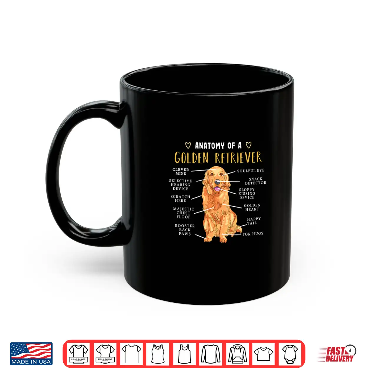 Anatomy Golden Retriever Dog Lovers For Men Women Shirt Anatomy Golden Retriever Dog Lovers For Men Women Shirt
