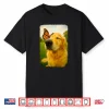 Cute Golden Retriever With Butterfly On Nose Dog Lover Shirt