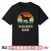 Golden Retriever Dad Gift For Men Golden Dog Vintage Shirt