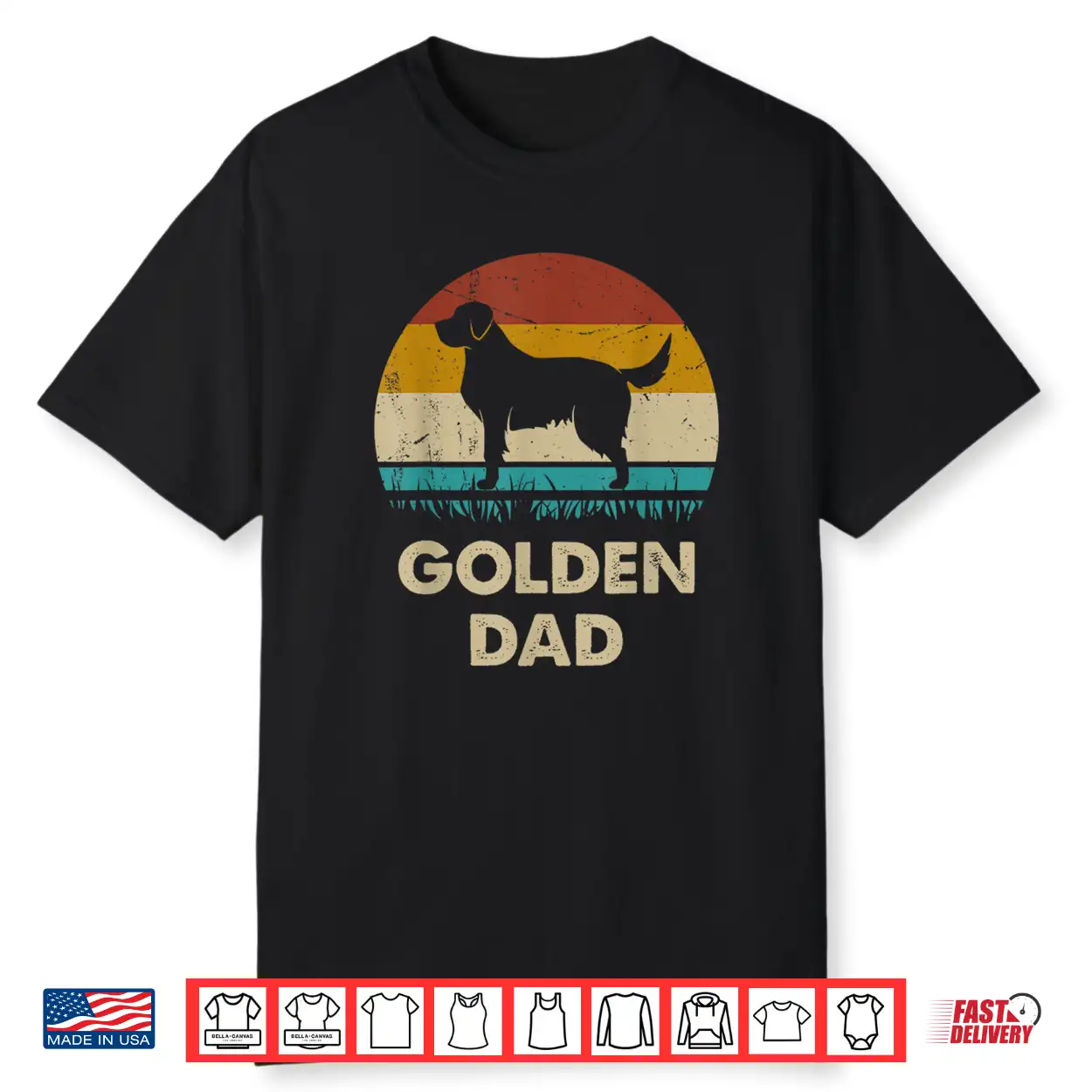Golden Retriever Dad Gift For Men Golden Dog Vintage Shirt Golden Retriever Dad Gift For Men Golden Dog Vintage Shirt