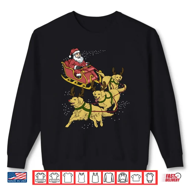 Sweatshirt Golden Retriever Christmas Shirt