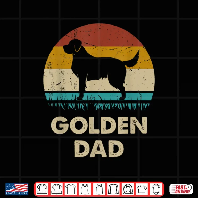 Golden Retriever Dad Gift For Men Golden Dog Vintage Shirt 4 Design Golden Retriever Dad Gift For Men Golden Dog Vintage Shirt